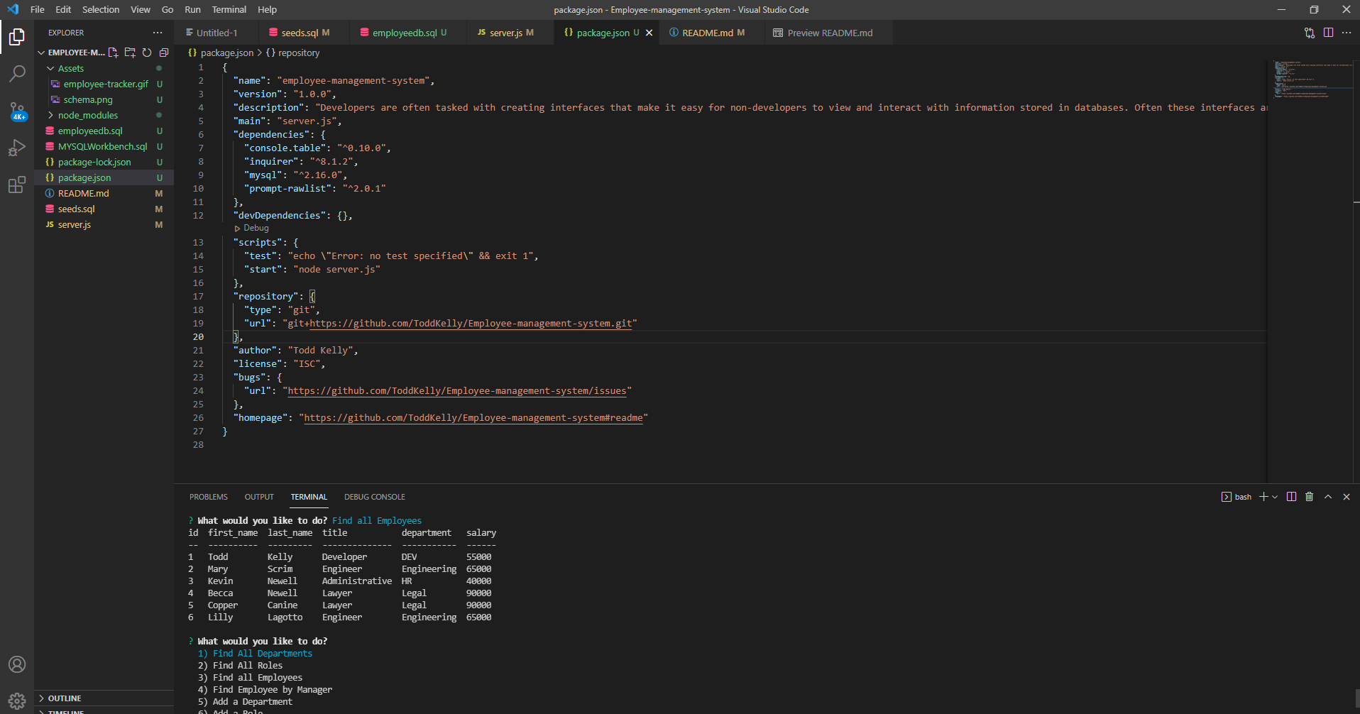 Employee Management Syastem | Employee-management-system